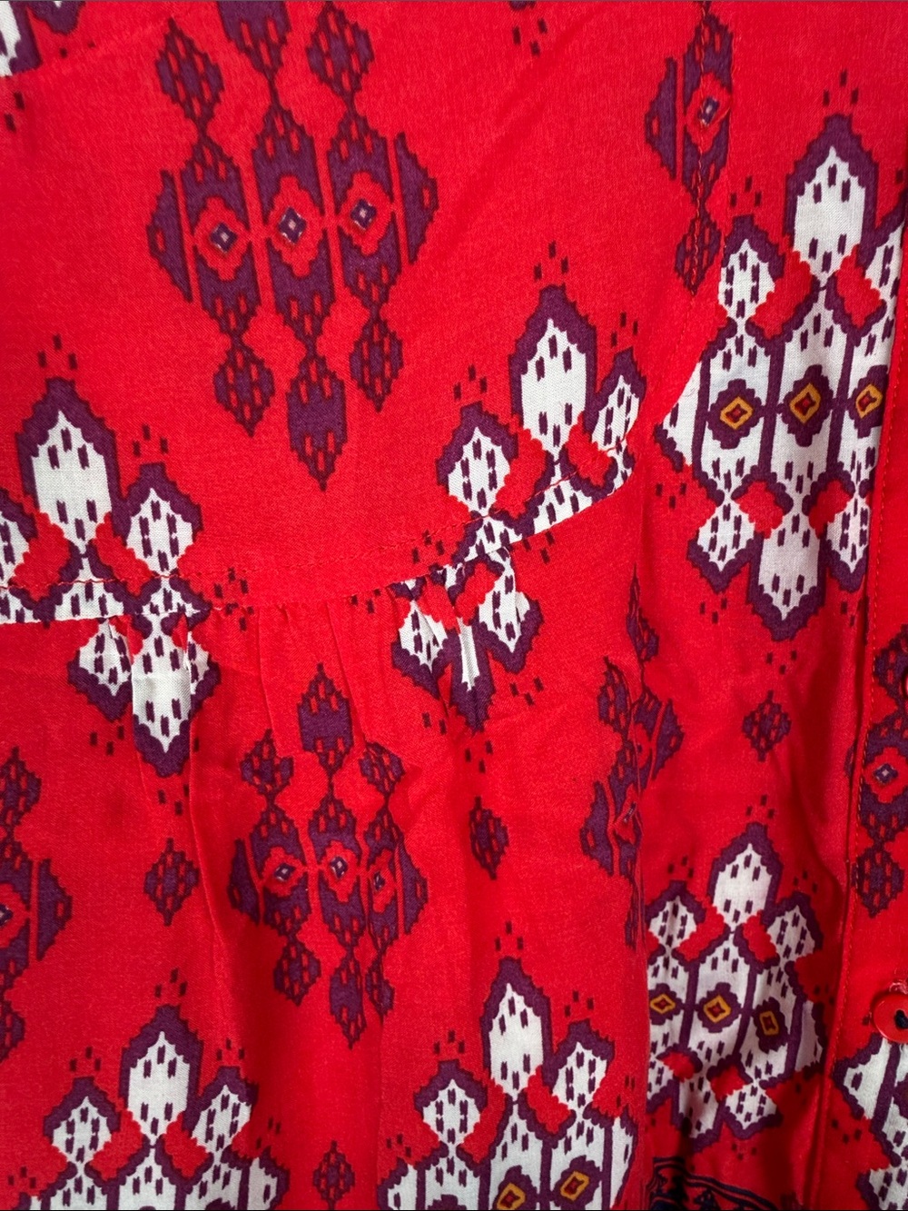 Anthropologie Maeve Woodland Walk Boho Blouse Size 6 - Picture 3 of 9
